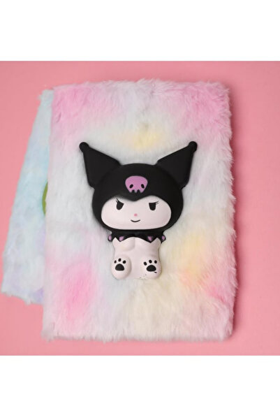 NaSaDAN Kuromi Peluş Squishy Defter Pofuduk Defter Sevimli Tasarım Kırtasiye
