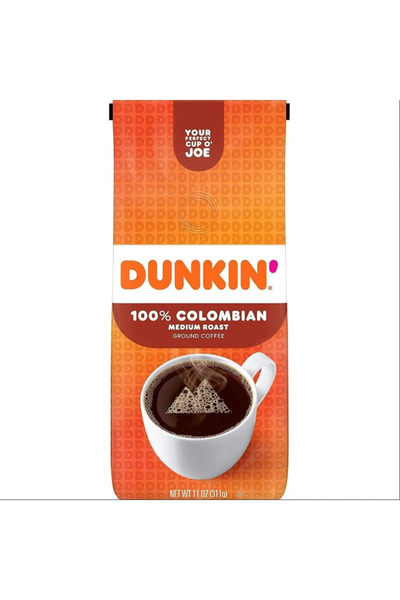 Dunkin دانكن قهوة كولومبية مطحونة متوسطة التحميص دوناتس - قطعة، من يابانيز، كيس