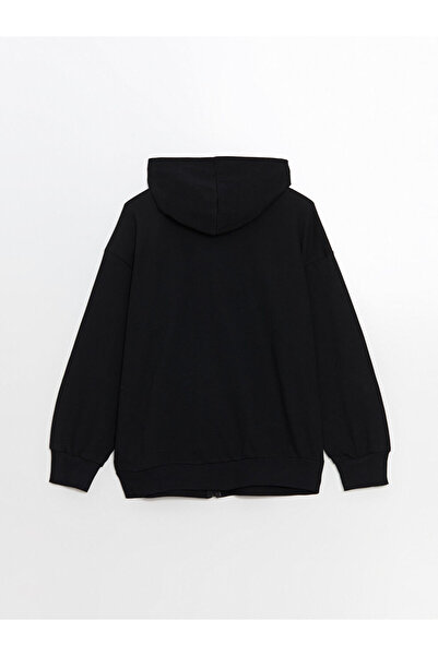 LC Waikiki Kapüşonlu Kız Çocuk Fermuarlı Sweatshirt