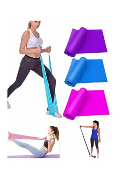 ÇAKABEY 3 Pieces Pilates Band (Light Medium Hard) Stretching Health Band