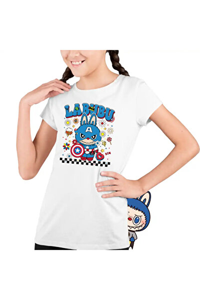 OEM Labubu Captain America Kids Girls T-Shirt