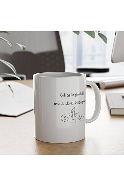 IVART Not Much Fun Left I Admin It Too Printed Porcelain Mug-Gift-Standard Mug