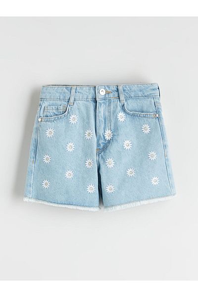 LC Waikiki Create Your Style from Uzg Store |   Floral Girl's Jean Shorts