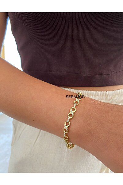 XUPING JEWELRY 14K ALTIN RENGİNDE KUYUMCU İŞÇİLİĞİ KARARMAZ SONSUZLUK BİLEKLİK