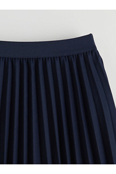 LC Waikiki Pleated Girl's Skirt with Elastic Waist