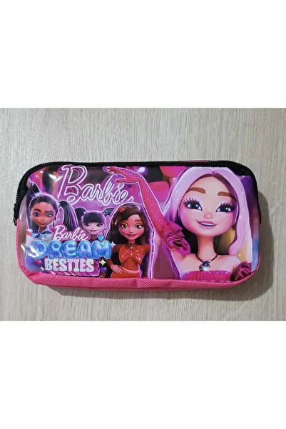 DerinHome Barbie Character Print Double Eye Pen Holder Pencil Case