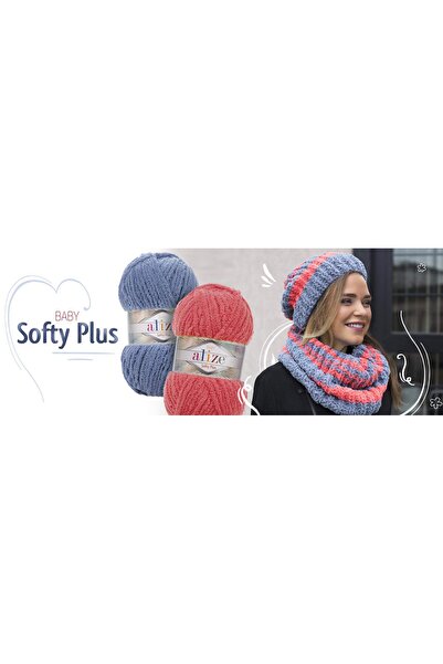 Alize Softy Plus El Örgü İpi - 100g - 120M – Yumuşacık Doku - Renk Kodu: 31 - Bebe Pembesi