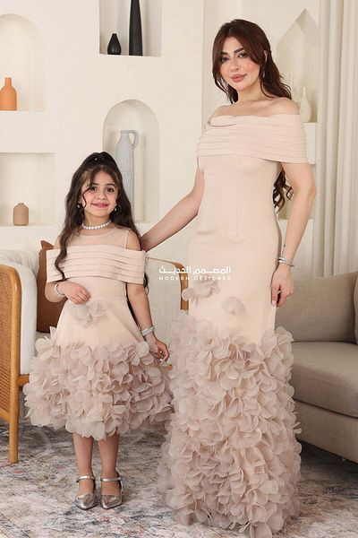 modern designer Soft, elegant dress for occasions