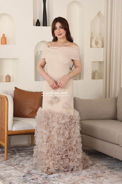 modern designer Soft, elegant dress for occasions
