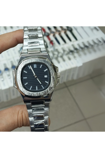 QUARTZ Eşref Single Watch, Square Dial Honeycomb Wristwatch, Men's Wristwatch