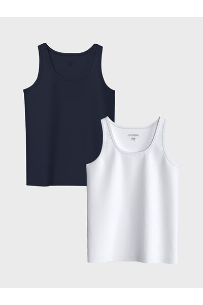 LC Waikiki Sparkling Selections from Shining Store |   Crew Neck Boys' Undershirt 2-Pack