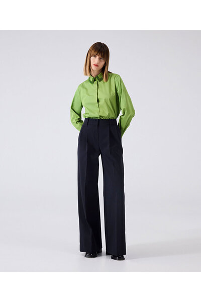 Machka Wide leg fit pileli pantolon