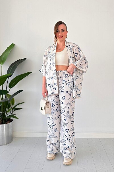 MaziButik Demet Kimono Set Blue
