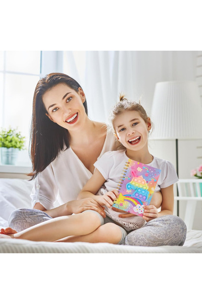 Cocoloco Home دفتر ملاحظات بغطاء صلب من Popit مع ممحاة على شكل مخلب قطة كهدية