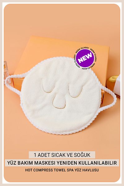 Nera Classy Hot and Cold Skin Care, Reusable Face Mask 25x25