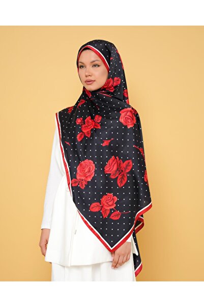 LEİLA SCARF Imported Twil Silk Shawl