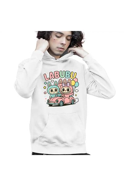 OEM Labubu Car Trip Kids Boys Sweatshirt