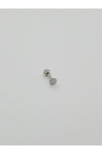 Set Stainless Steel Zircon Stone 3mm Lip Labret Tragus Helix Piercing Earring