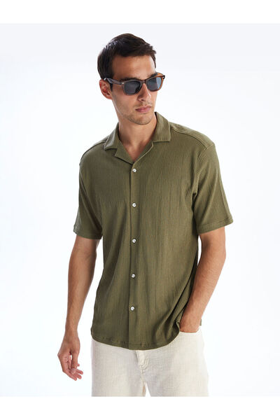 LC Waikiki Ανδρικό κοντομάνικο πουκάμισο με κανονική εφαρμογή