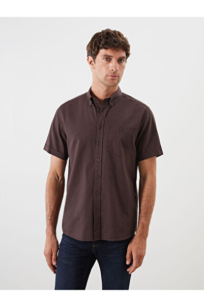 LC Waikiki Ανδρικό πουκάμισο Regular Fit Linen Blend