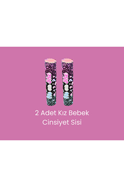 Cinsiyet Partisi İçin 2 Adet Pembe Sis – Kız Bebek
