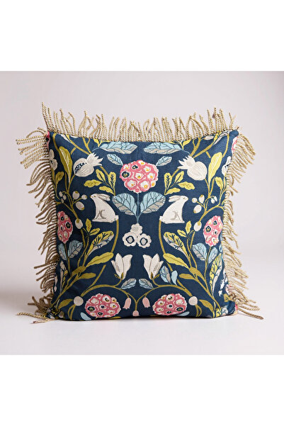ozdesendesign Floral Tassel Throw Pillow Cover