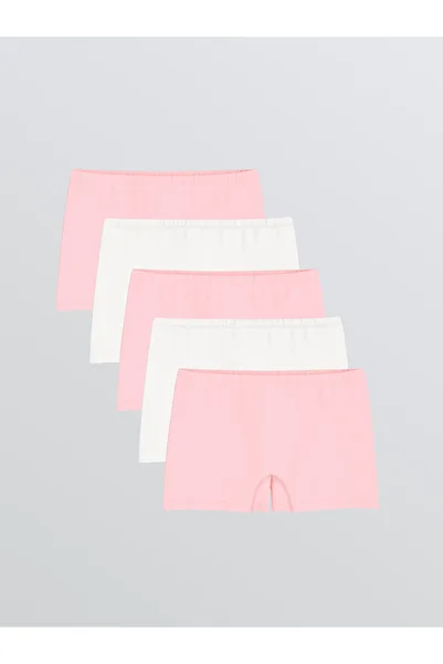 LC Waikiki Create Your Style with Uzg Store |   Basic Cotton Girls' Boxers, Pack of 5