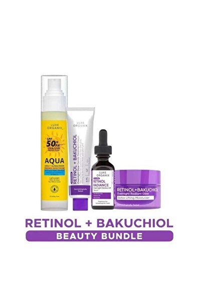 LUXE ORGANIX retinol bundle with sunscreen