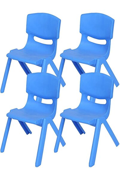 STOREMAX PRStoRe Fiore 4'Lü Set Büyük Şirin Çocuk Sandalyesi Açık Mavi StorePR 1063348