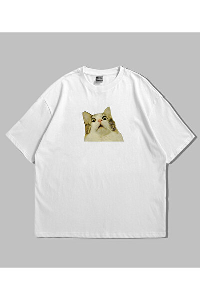 Marco Fresco Unisex Αστεία μπλουζάκια με στάμπα γάτας, άνετα και καθημερινά, ...