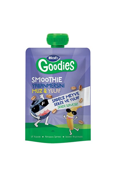 Hero Baby Hero Goodies Yaban Mersini Muz Yulaf Meyve Püresi 100 G x 1 Adet