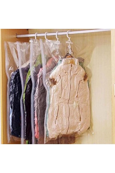 STOREMAX PRStoRe Vakumlu Hurç, Dolap Düzenleyici Elbise Saklama Poşeti,%80 Yer Tasarrufu,1adet 90x60cm,1ad