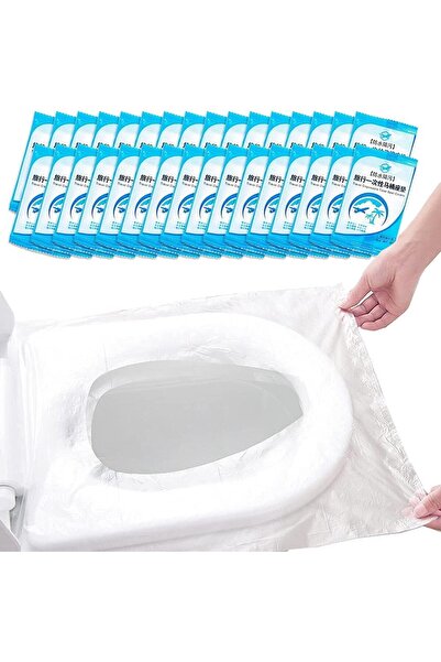 STOREMAX jptrShop 50'li Tek Kullanımlık Su Geçirmez Klozet Kapağı – Seyahat T...