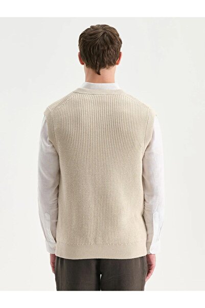 LC Waikiki Lcw Standard Mold V-Neck Men's Knitwear Sweater (W5)