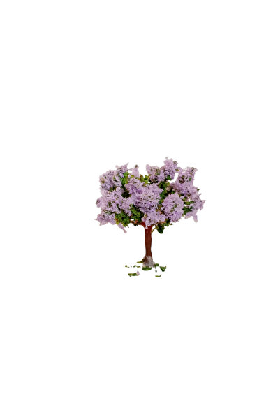 Foxart - 1:150 Ölçek - 6 cm - 2'li Paket Mimari Maket Diorama Minyatür Ağaç Modeli