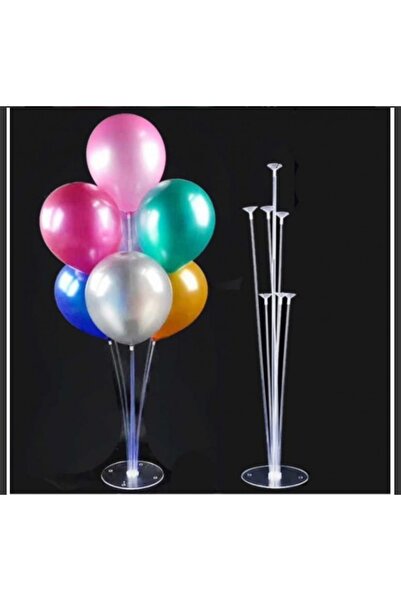 Dorado حامل بالونات مكون من 7 عصيّات مع 7 بالونات هدية