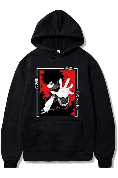 CLASSY.MODA Anime Printed Large Back Pattern Hoodie – Oversize Unisex
