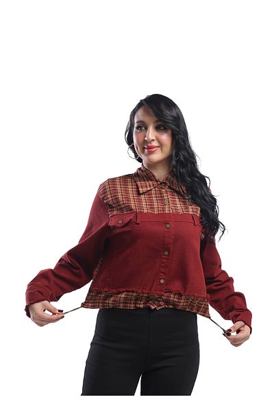 SUGA Valentina plaid summer jacket