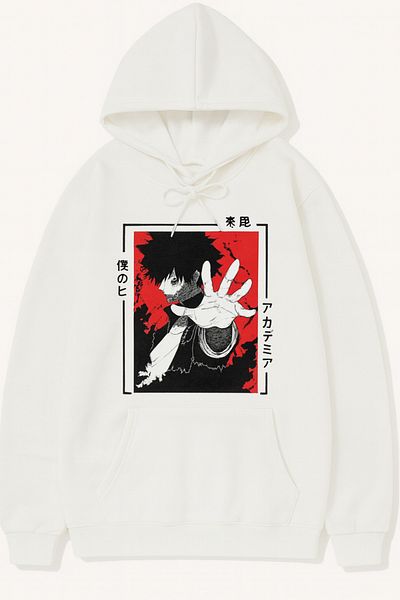 CLASSY.MODA Anime Printed Large Back Pattern Hoodie – Oversize Unisex