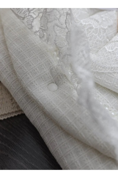 Fun Moment Lace-trimmed newborn tuxedo