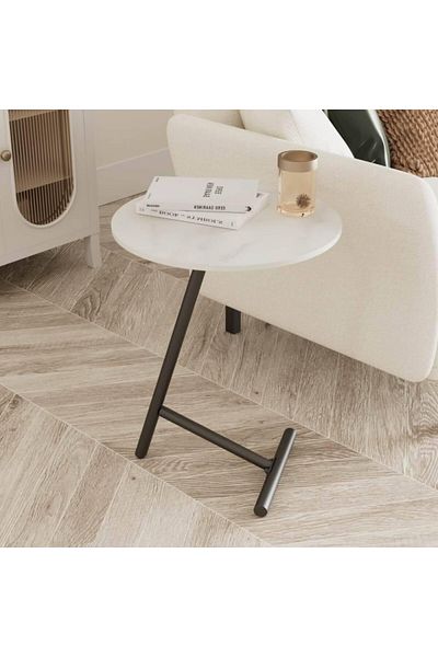 Generico Side table 36 x 35 x 53 cm - black and white