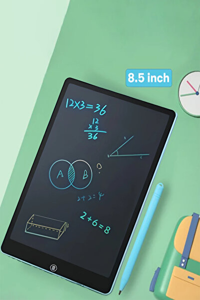 Ufak Tefek Şeyler تابلت الرسم الرقمي، لوحة الكتابة الرقمية للأطفال، شاشة LCD قابلة للمسح، تابلت تعليمي 8.5