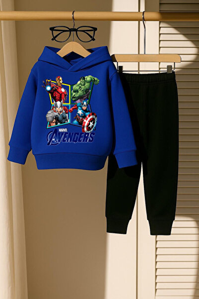 New Shine Σετ αθλητική φόρμα με στάμπα Avengers Navy Blue Unisex