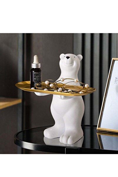 Yelajoy زينة الدب القطبي، صينية شرفة غرفة المعيشة، تخزين ديكور الفندق، تخزين ...