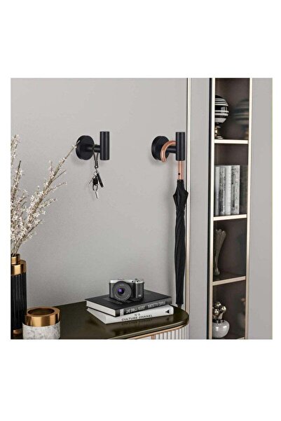 Yelajoy 4 PCS Towel Hooks Bathroom Coat Hook Robe Hook Stainless Steel Heavy Duty Door Hanger,Black