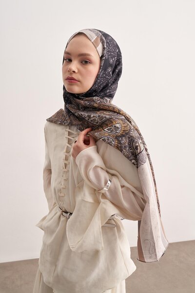 carell Ivory Mink Vela Flush Shawl