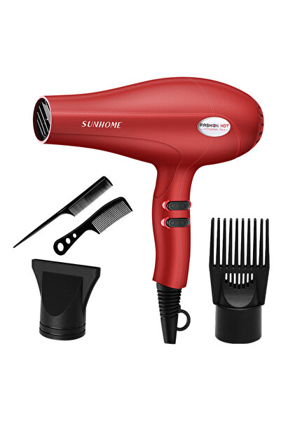 Sunhome 5-Piece Professional Hair Dryer,1800W Negative Ionic Fast Dry Low Noi...