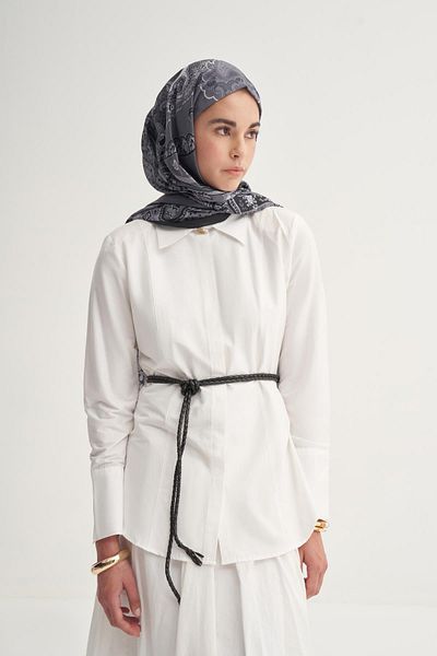 carell Liora Gray Nilla Cotton Shawl