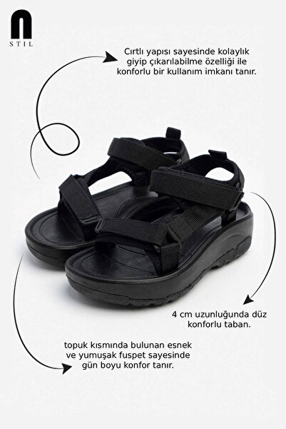 Nstil Women's Sandals N-Step Orange Blue Pink Velcro Thick Sole Beach Walking Outdoor Trekking 411