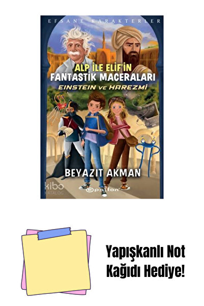 Epsilon Yayınevi Efsane Karakterler - Einstein ve Harezmi + Yapışkanlı Not Ka...